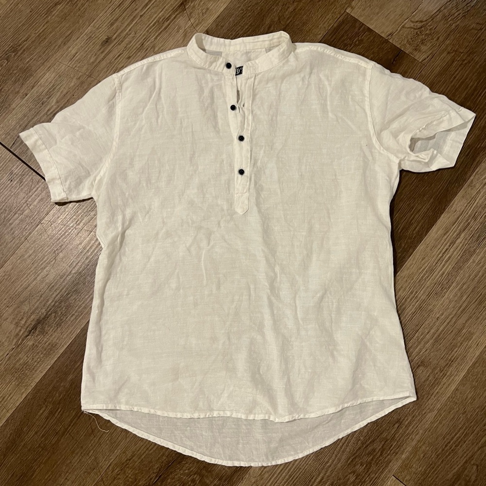 Men's White Casual Shirt
